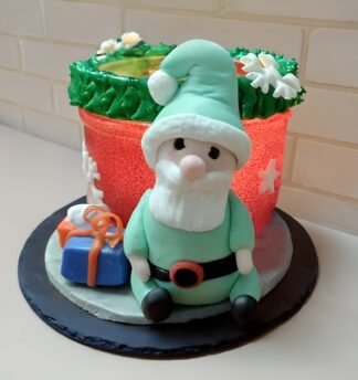portavelas rojo papa noel