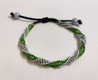 Pulsera doble hélice 2 colores